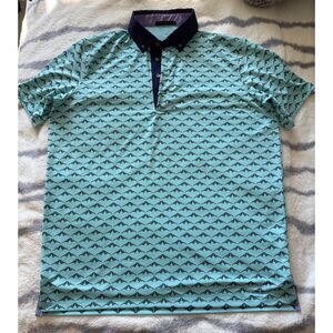 Greyson "Siamese Turtle Dove" Polo — Skystone, Size L